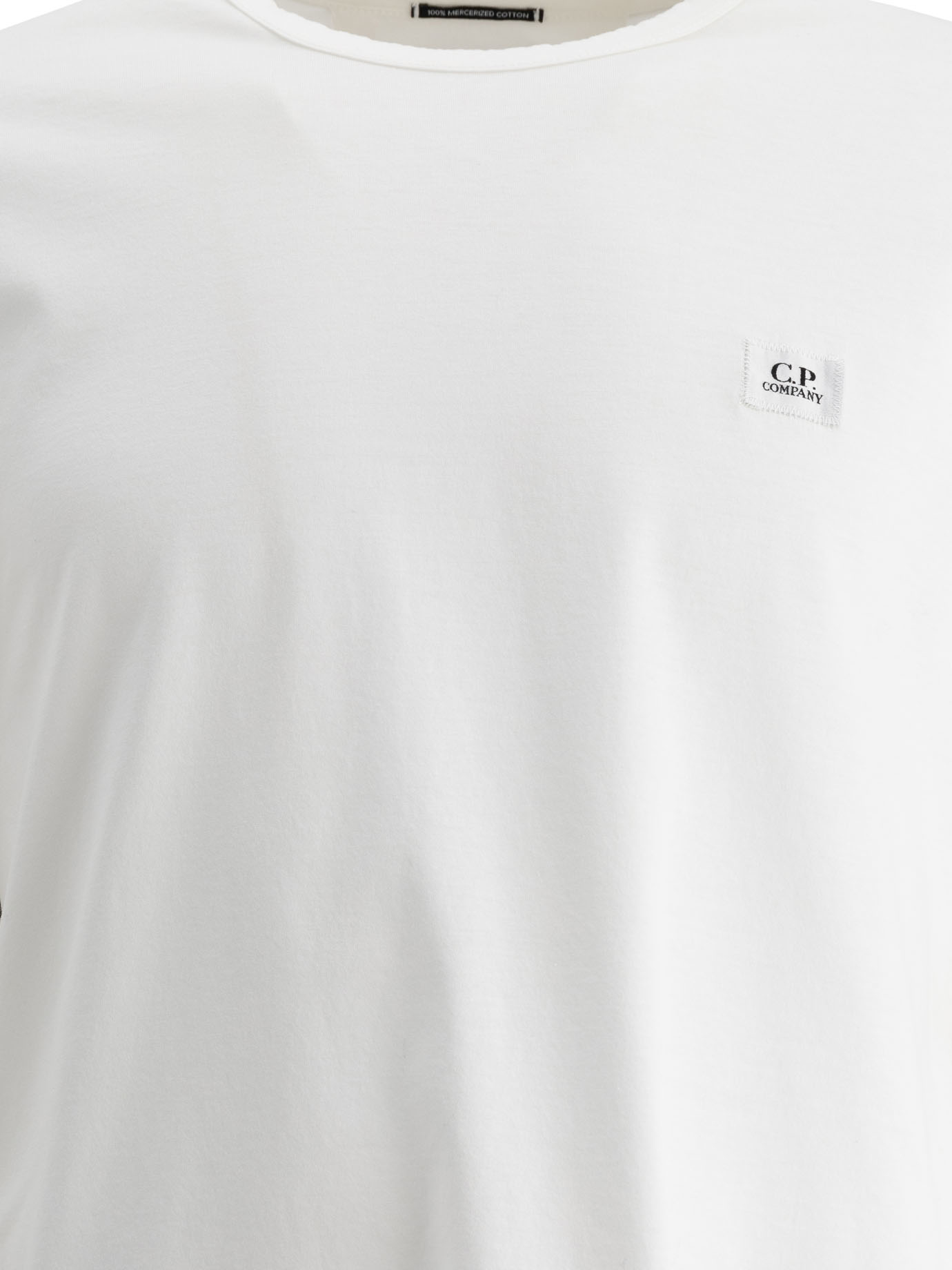 C.P. COMPANY White Mercerized 70/2 Jersey Gasato t-shirt